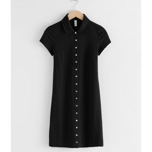 & Other Stories polo button up mini dress NWT